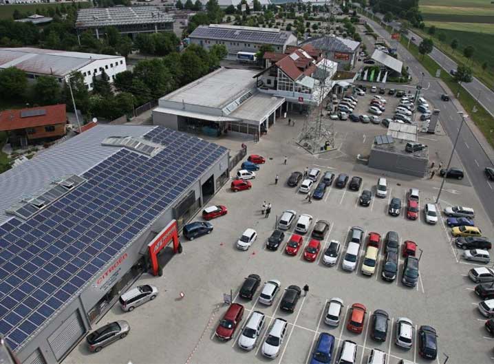 zu sehen ist die Gewerbehalle Sedlmaier